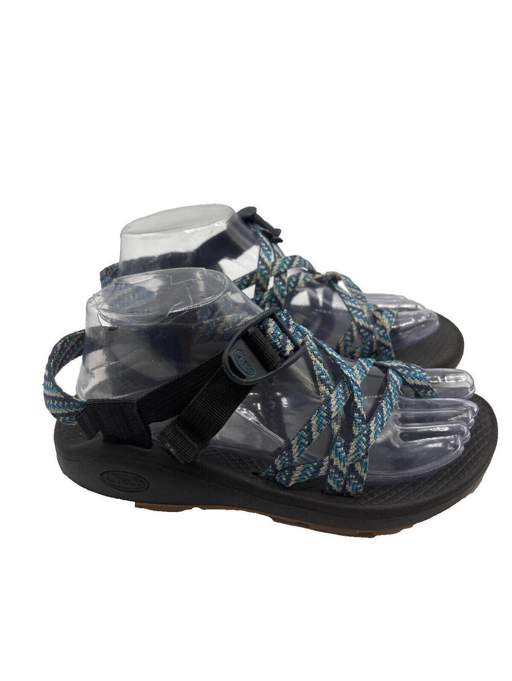 Chaco Blue Double Toe Loop Nylon Sandals Women's Sz 7 US J107232